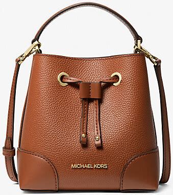 michael kors mercer bucket|Mercer Small Pebbled Leather Bucket Bag .